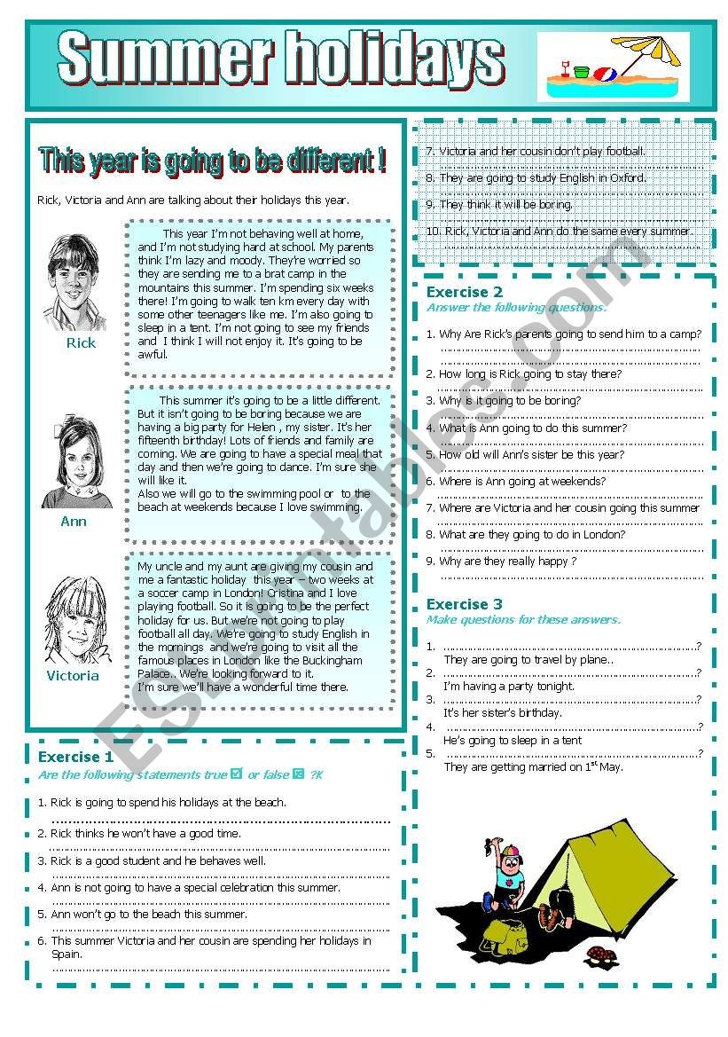 Holiday Grammar Worksheets