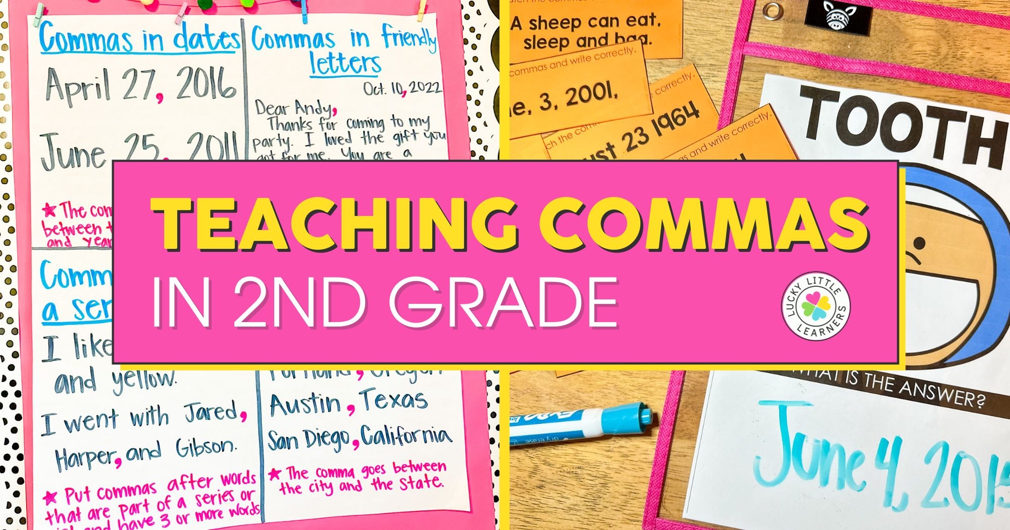 Teaching Commas In 2nd Grade Lucky Little Learners