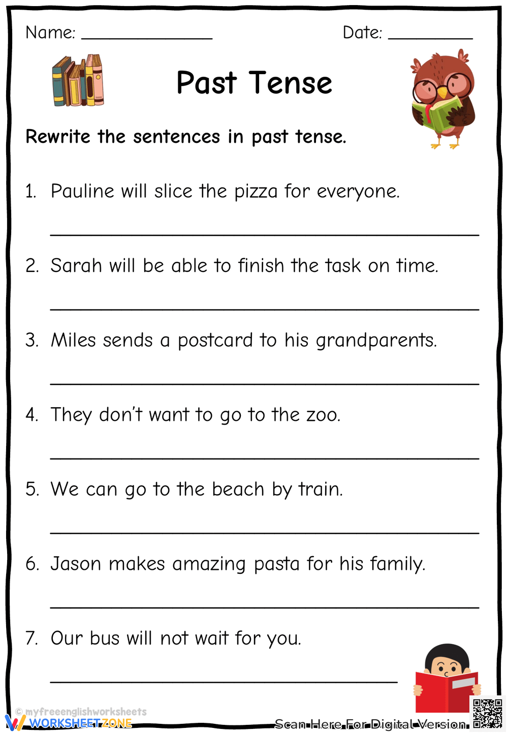 Tenses Worksheets Printable Tenses Worksheets Printable