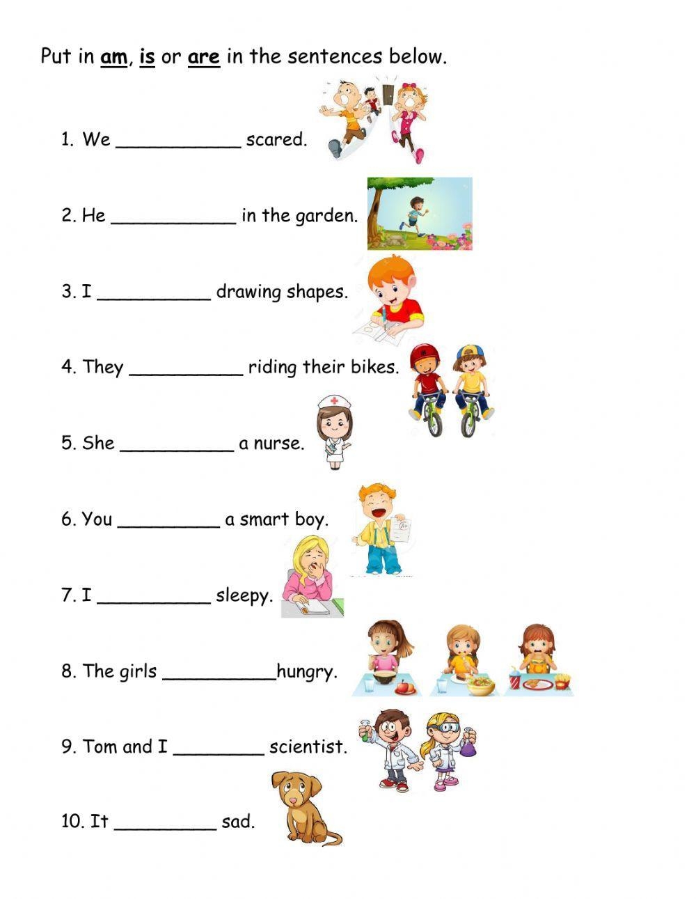 The Verb To Be Free Interactive Worksheets 373458