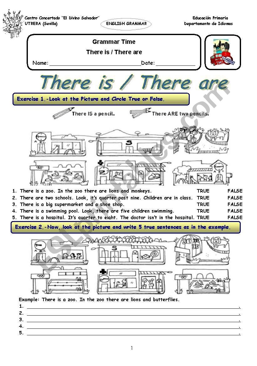 There Is There Are EXERCISE ESL Worksheet By AlbertoPN There Is There Are EXERCISE ESL Worksheet By AlbertoPN
