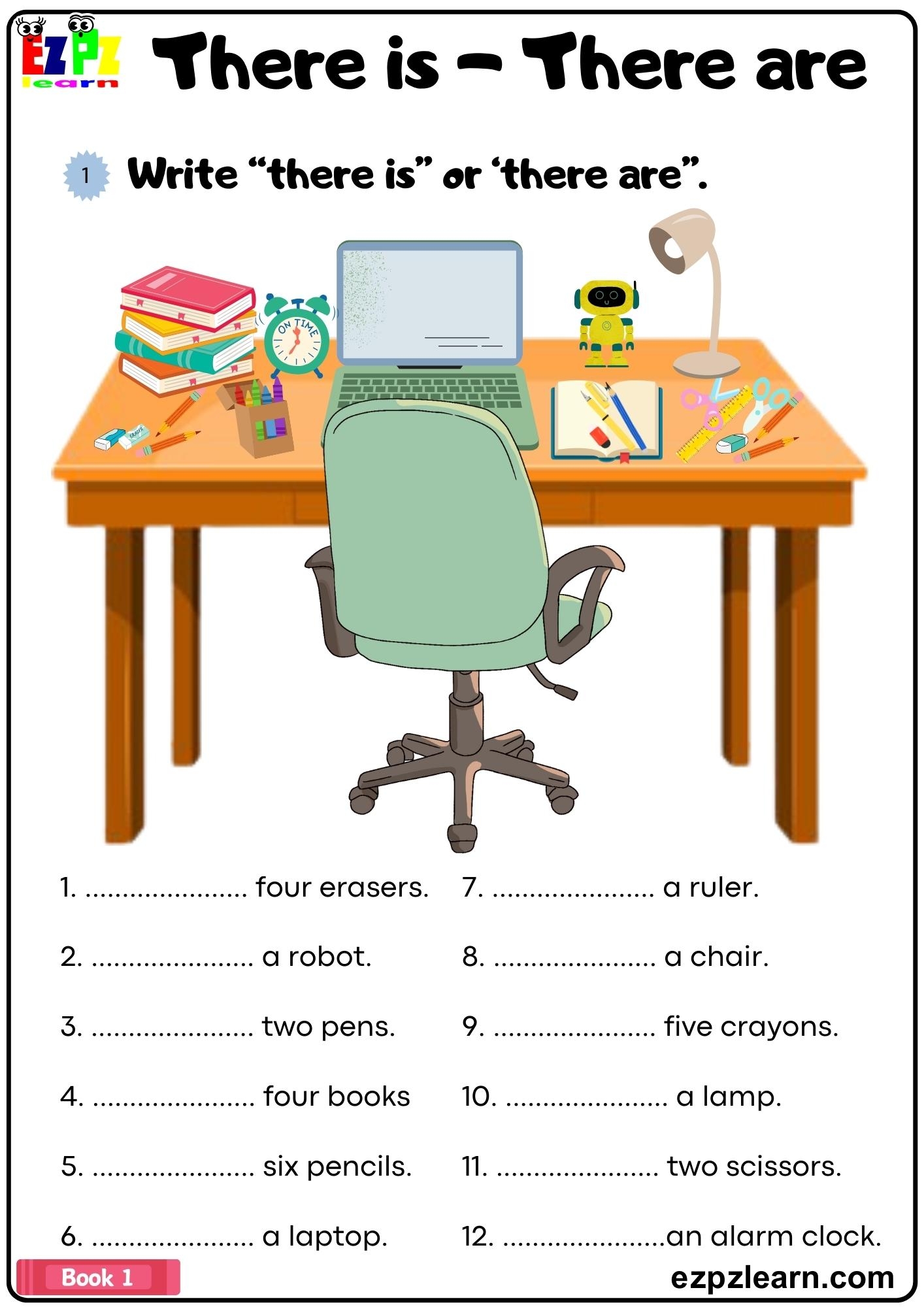 There Is There Are Look At The Image And Then Complete The Sentences Grammar Worksheet Pdf Ezpzlearn There Is There Are Look At The Image And Then Complete The Sentences Grammar Worksheet Pdf Ezpzlearn