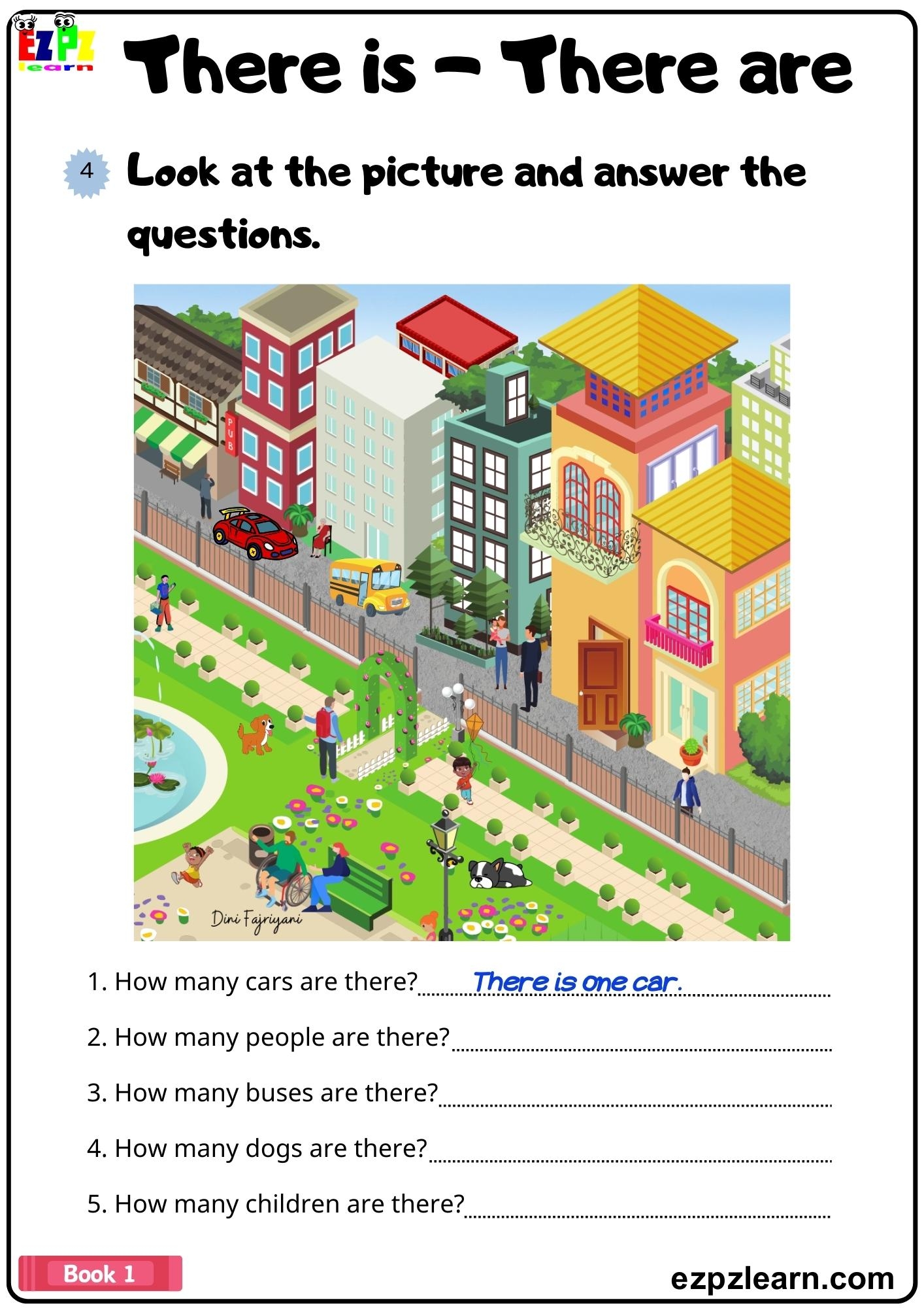 There Is There Are Look At The Picture And Answer The Questions Grammar Worksheet Pdf Ezpzlearn There Is There Are Look At The Picture And Answer The Questions Grammar Worksheet Pdf Ezpzlearn