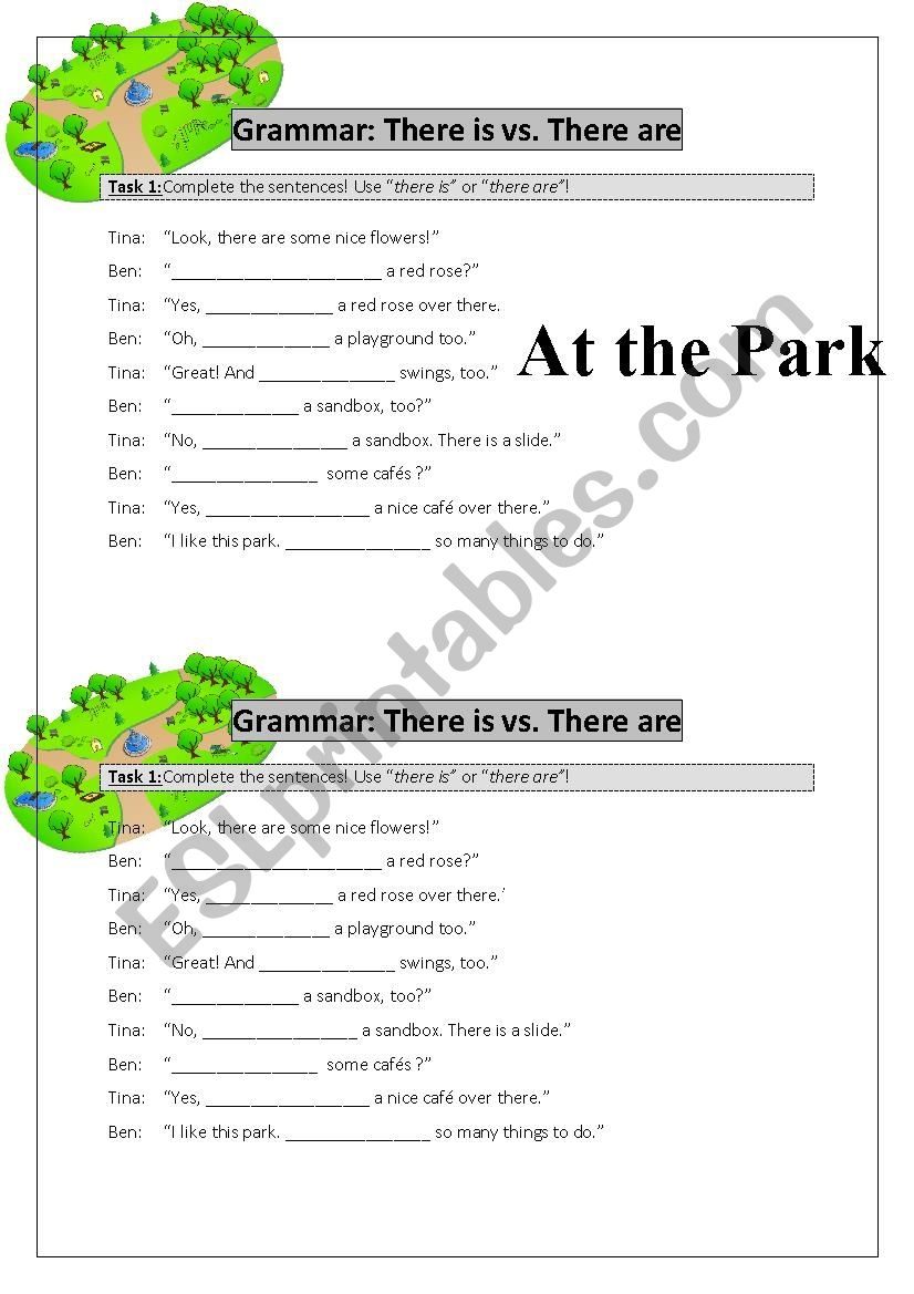 There Is Vs There Are ESL Worksheet By Verenakrs