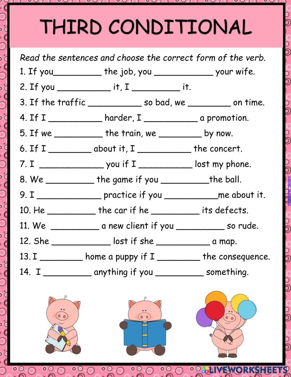 Third Condition Free Interactive Worksheets 7570031
