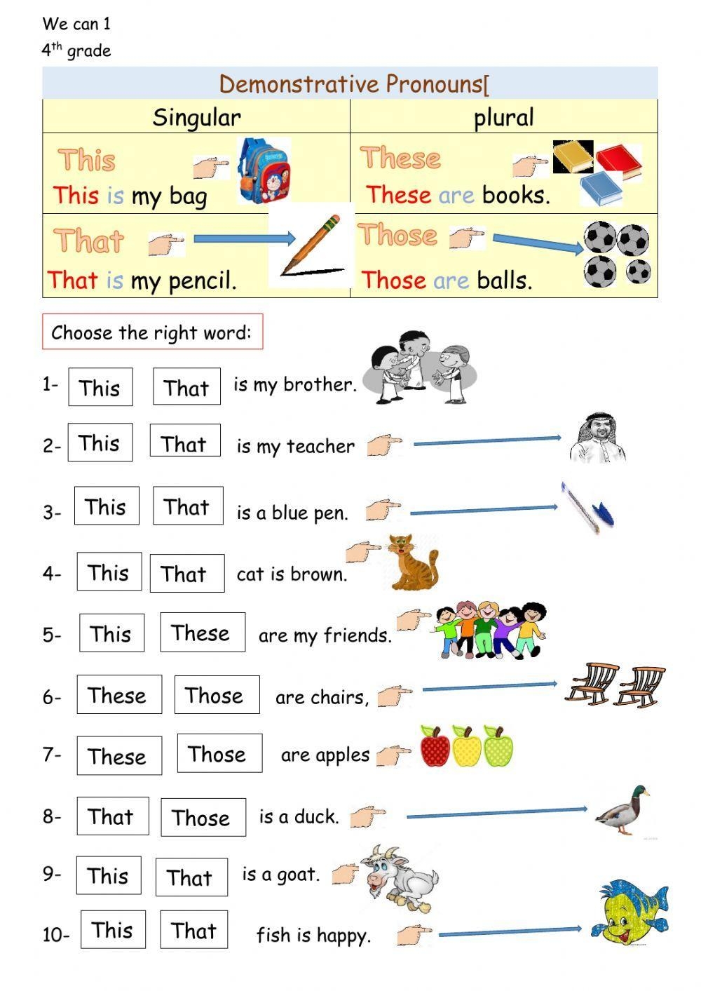 This That T Free Interactive Worksheets 428931 This That T Free Interactive Worksheets 428931