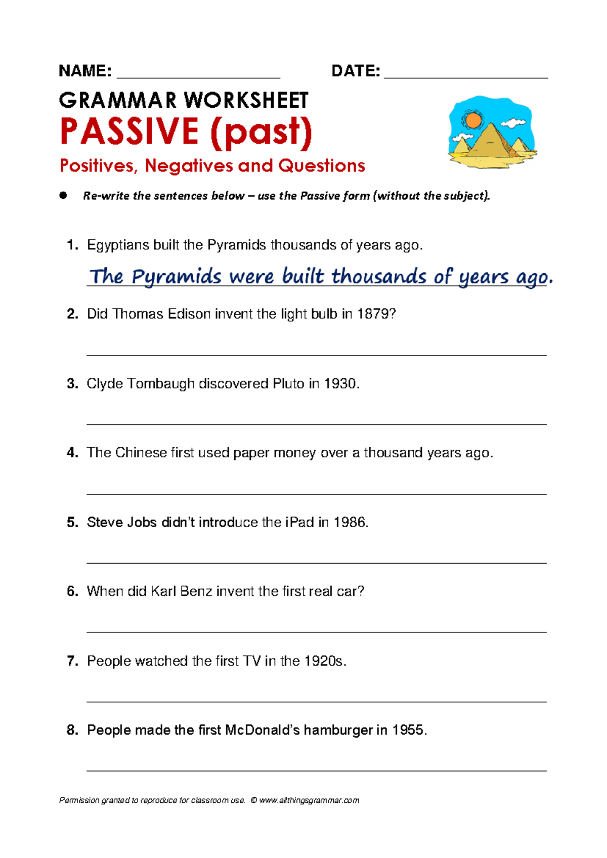 Unit 3 Practice 11 Passive Voice Grammar Exercise Studocu Unit 3 Practice 11 Passive Voice Grammar Exercise Studocu