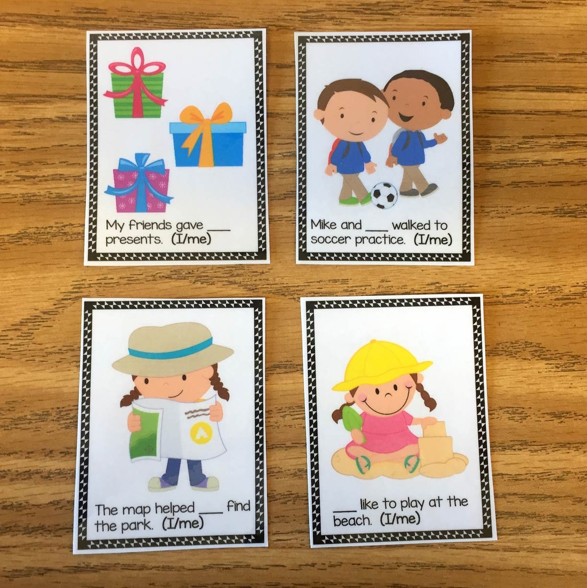 Using I Or Me Grammar Task Cards The Autism Helper