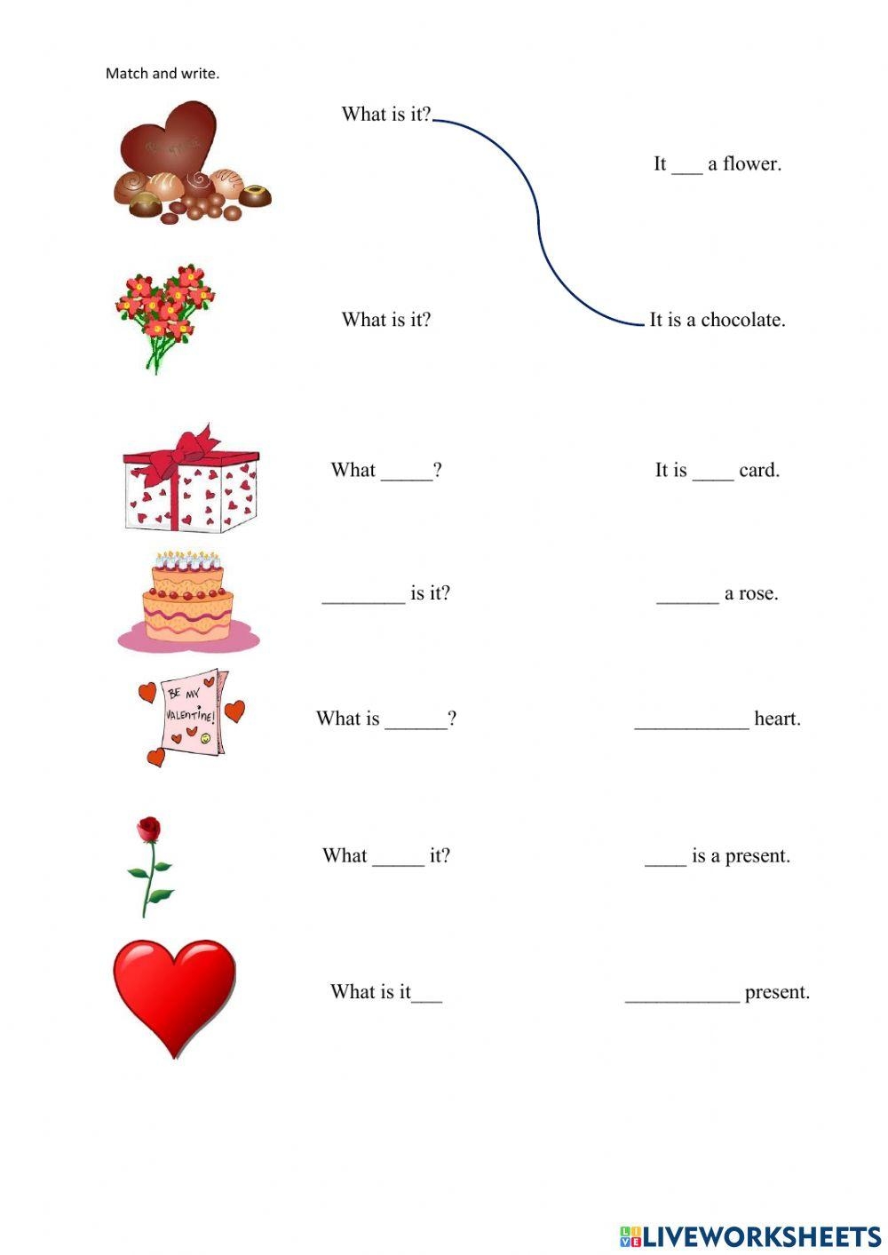 Valentine s Day Free Interactive Worksheets 716565