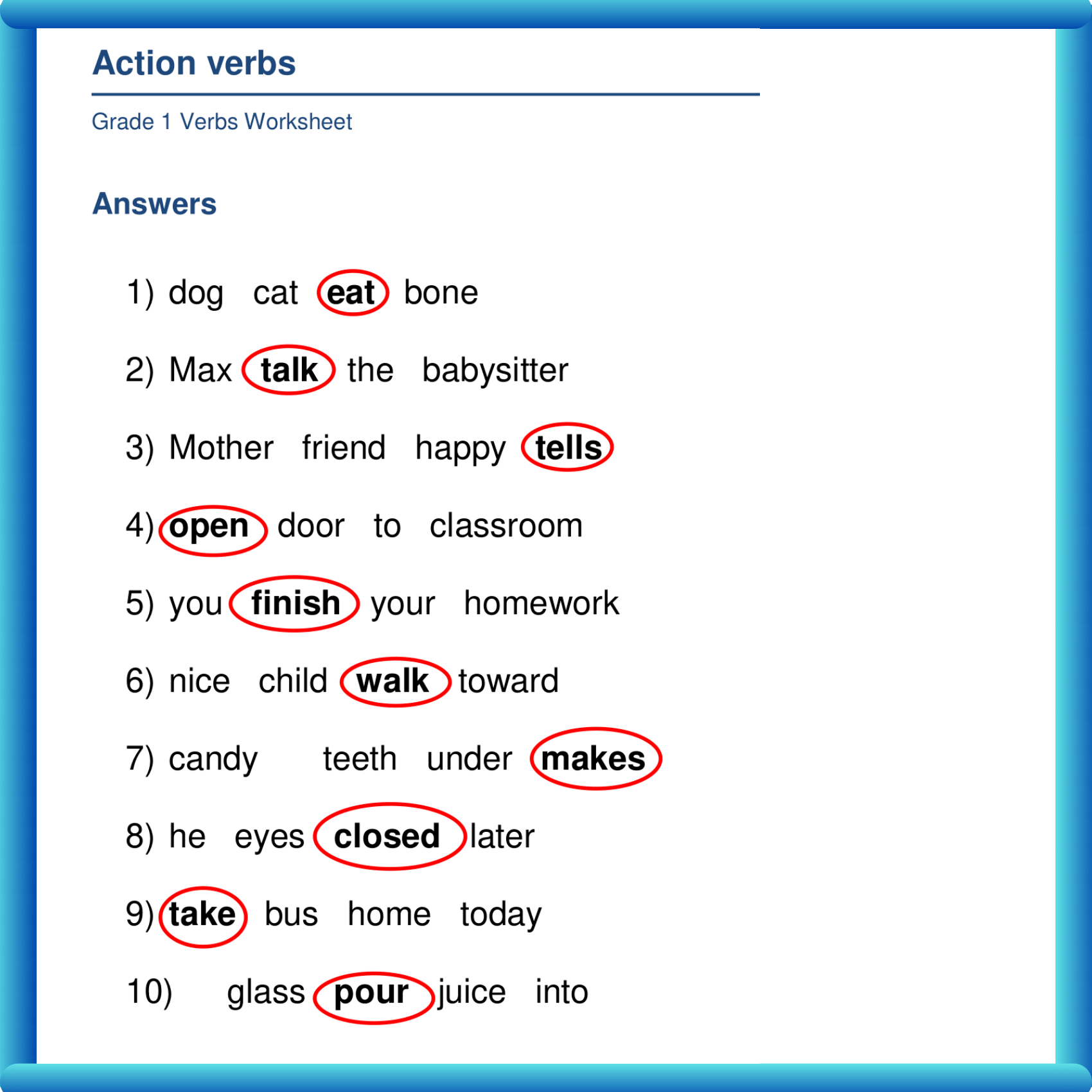 Verb Adventures A Grammar Journey For Grade 1 Made By Teachers Verb Adventures A Grammar Journey For Grade 1 Made By Teachers