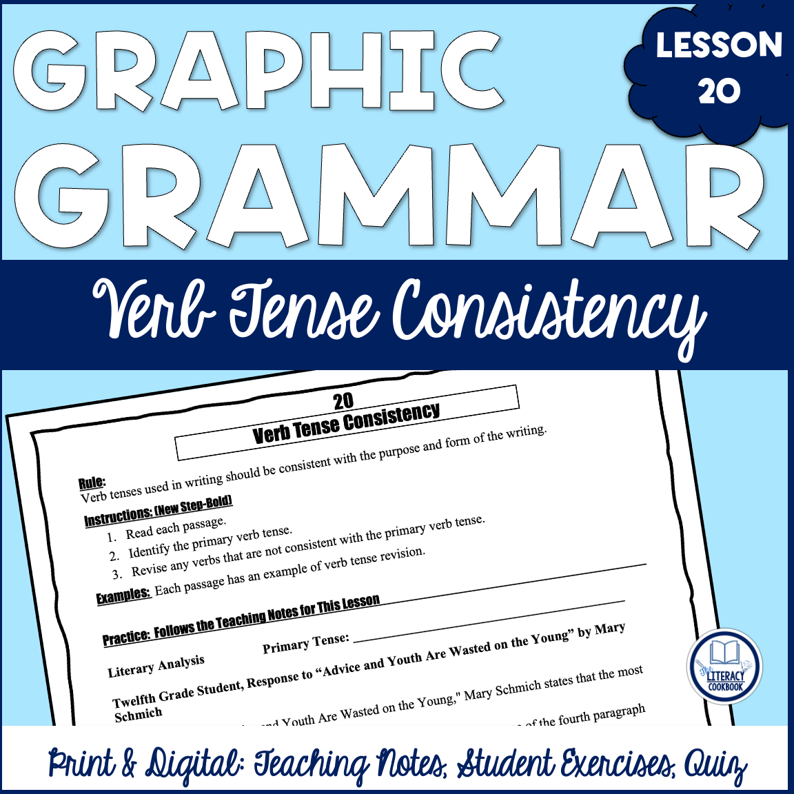 Verb Tense Consistency Or Shift English Grammar Lesson 20 Print Digital Made By Teachers Verb Tense Consistency Or Shift English Grammar Lesson 20 Print Digital Made By Teachers