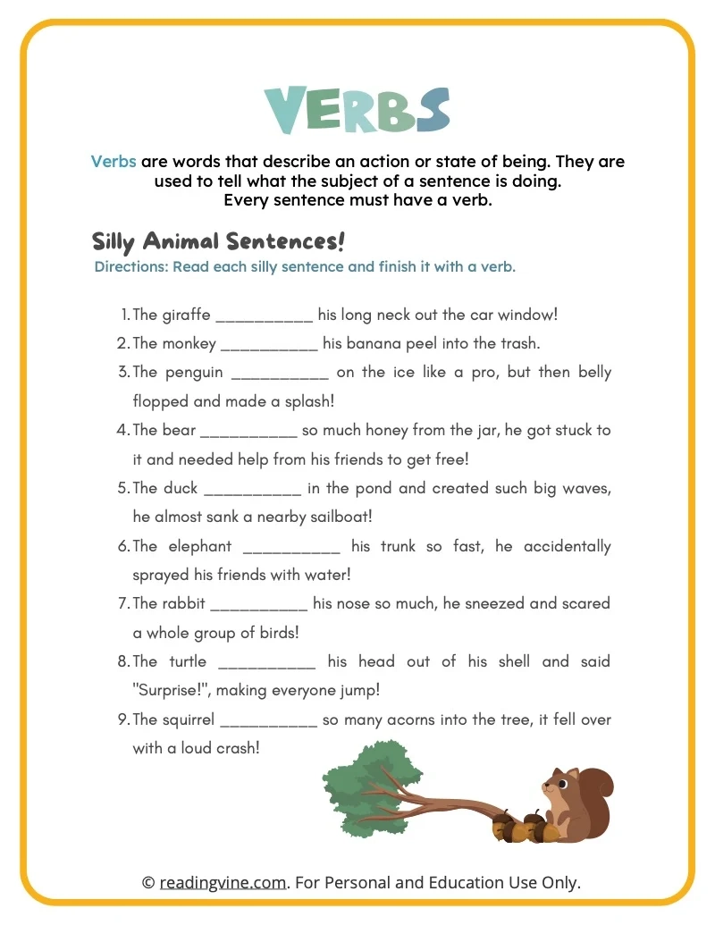 2nd Grade Grammar Worksheets Verbs 2nd Grade Grammar Worksheets Verbs