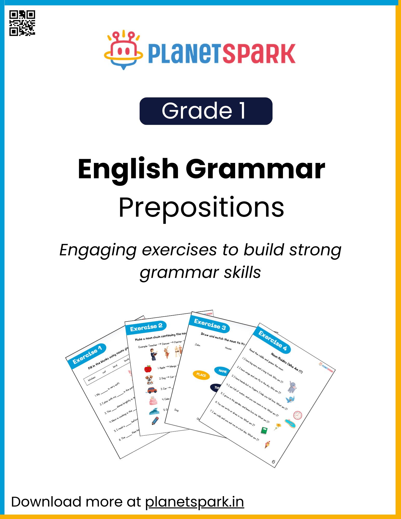 Visual Prepositions Class 1 Worksheet PlanetSpark