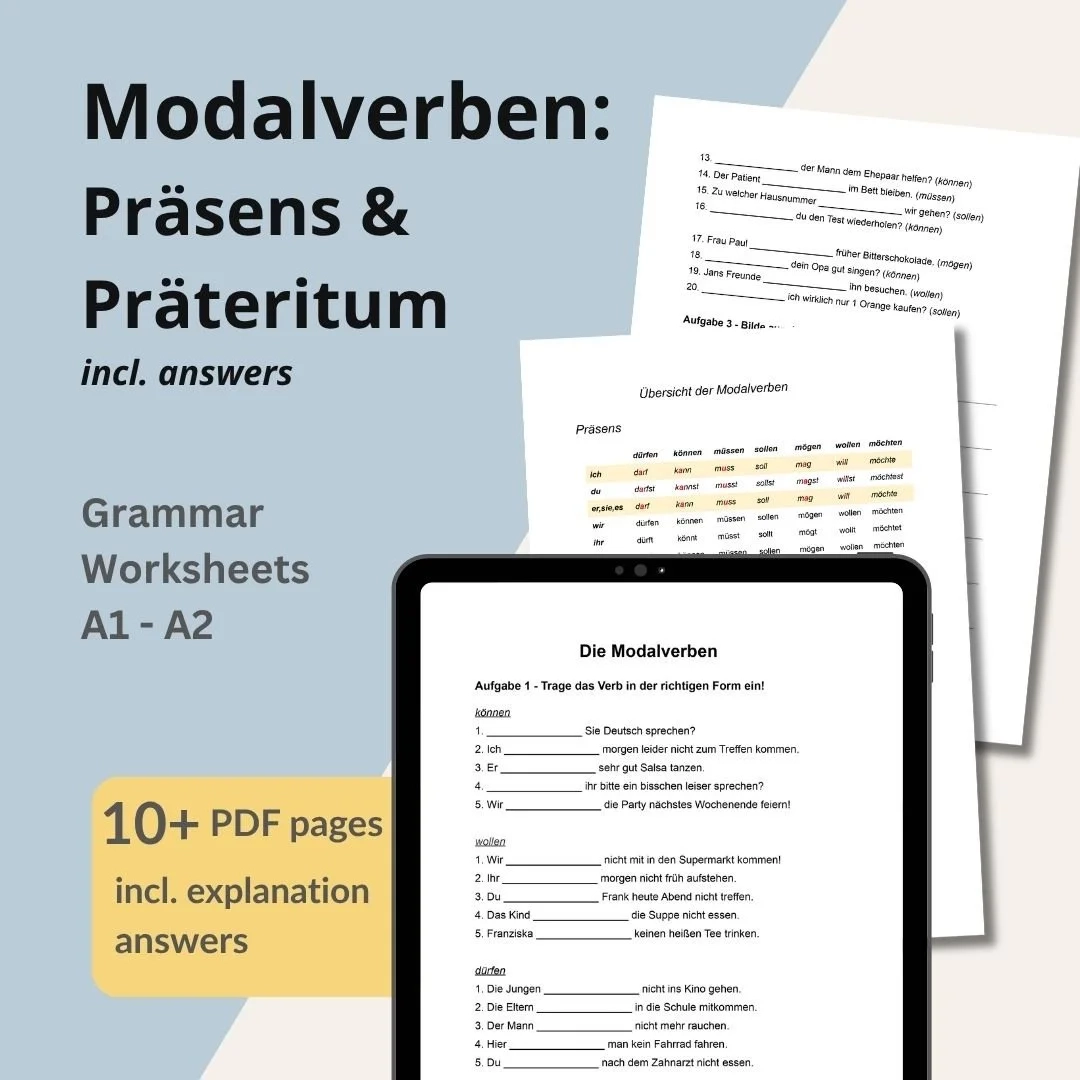 Back To Grammar Worksheets German Back To Grammar Worksheets German