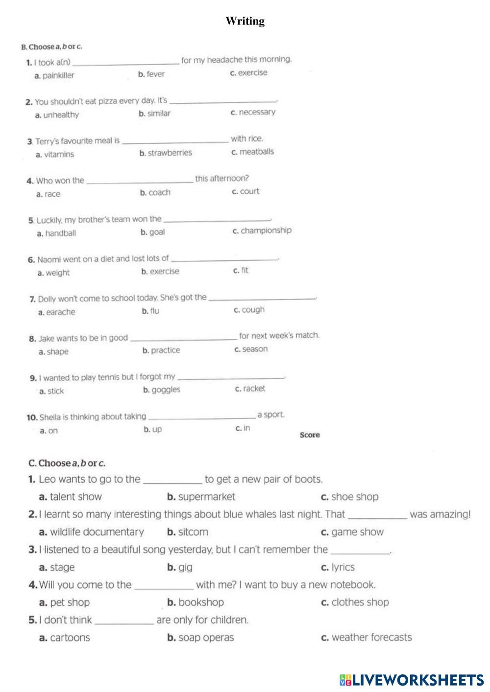 Writing 6th Gra ESL Worksheets 8129241 Writing 6th Gra ESL Worksheets 8129241