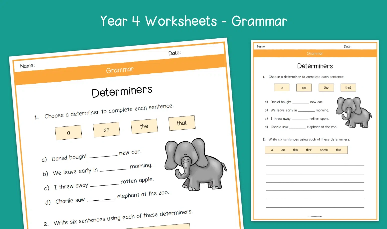 Year 4 Determiners Worksheets KS2 Grammar Primary English Year 4 Determiners Worksheets KS2 Grammar Primary English