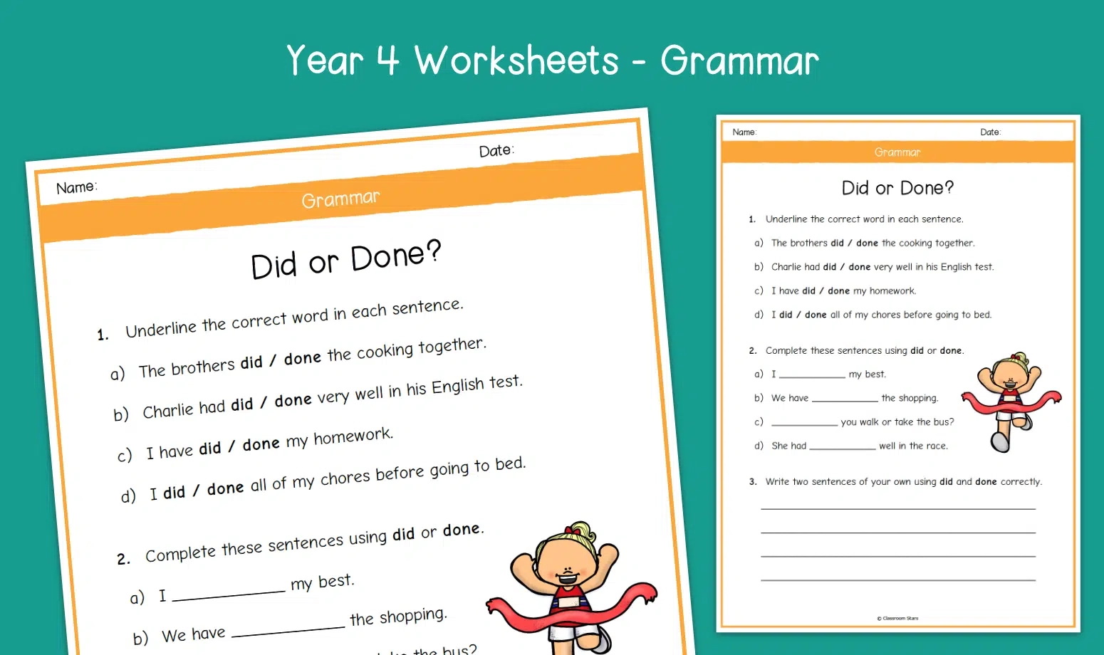 Year 4 Grammar Worksheets Year 4 Grammar Worksheets