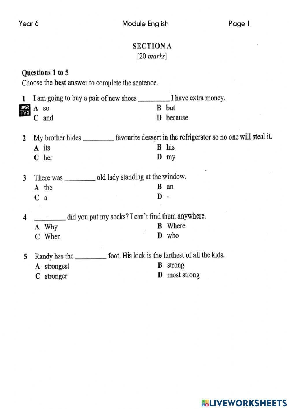 Year 6 Grammar Free Interactive Worksheets 1347386 Year 6 Grammar Free Interactive Worksheets 1347386