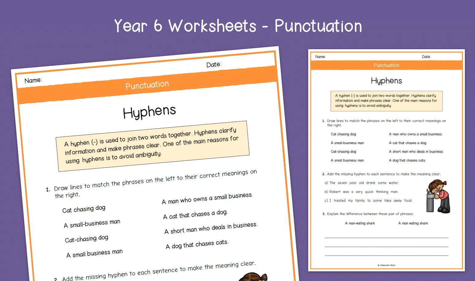 Hyphen Grammar Worksheet Hyphen Grammar Worksheet