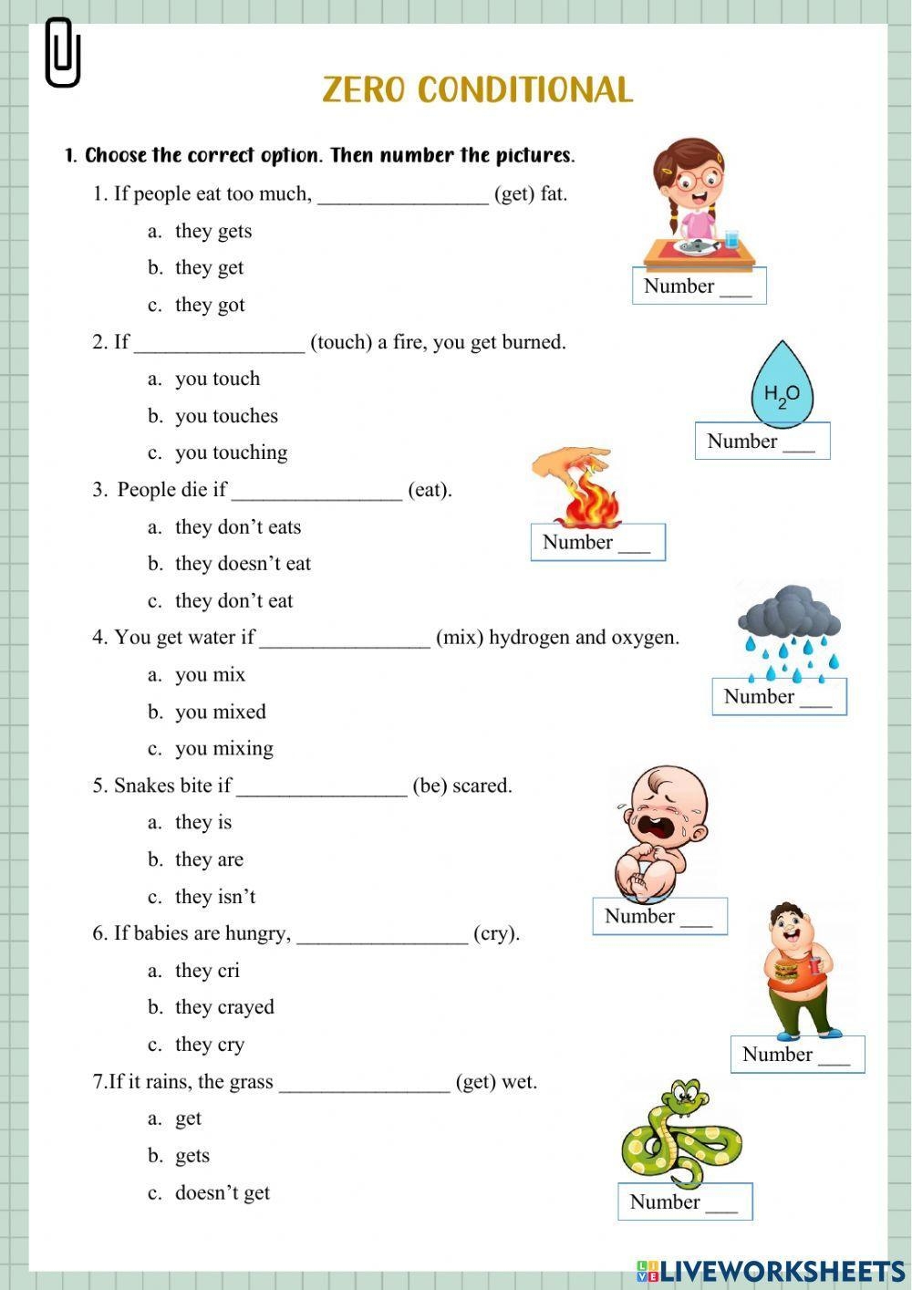 Zero Conditiona Free Interactive Worksheets 906384