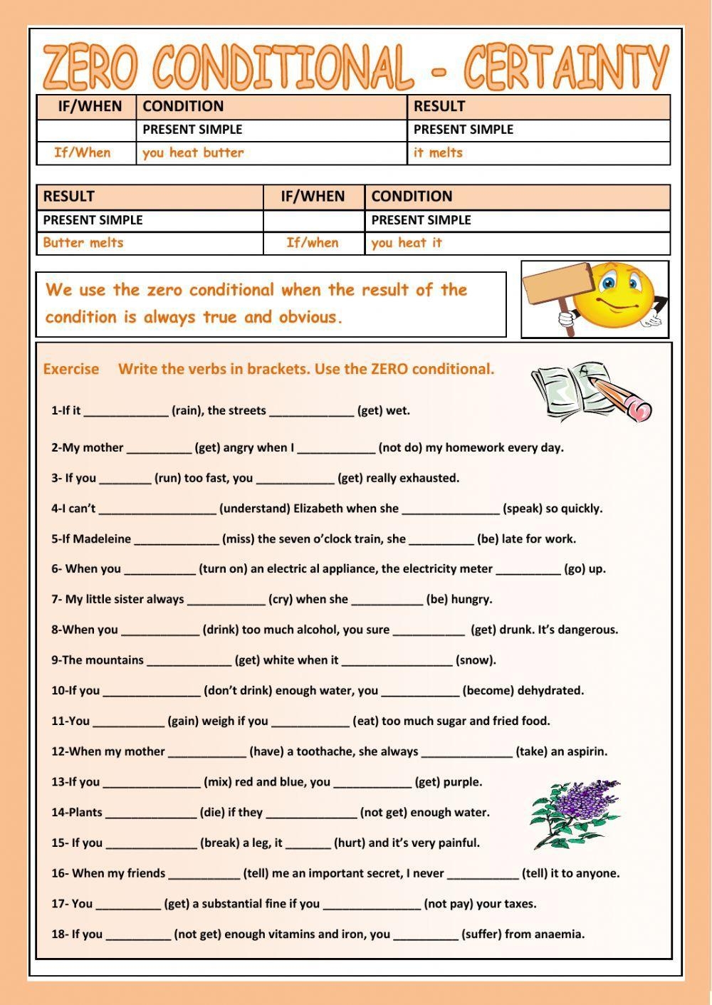 If Conditional Grammar Worksheet