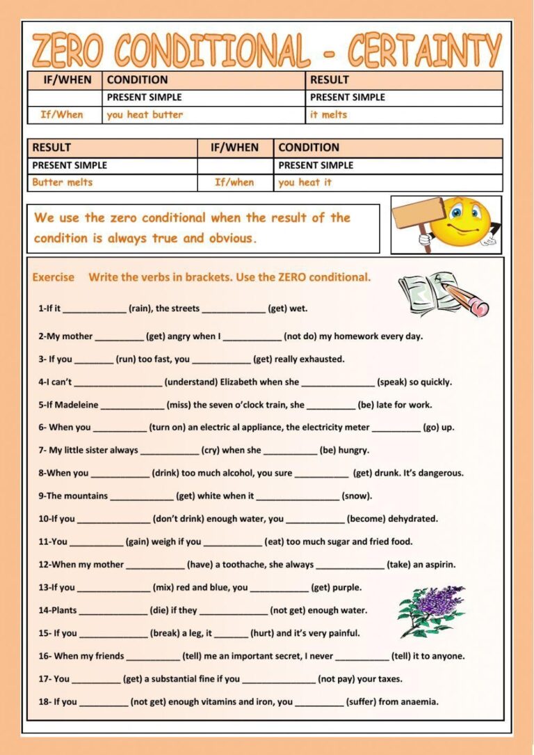 Zero Conditional Free Interactive Worksheets 44661