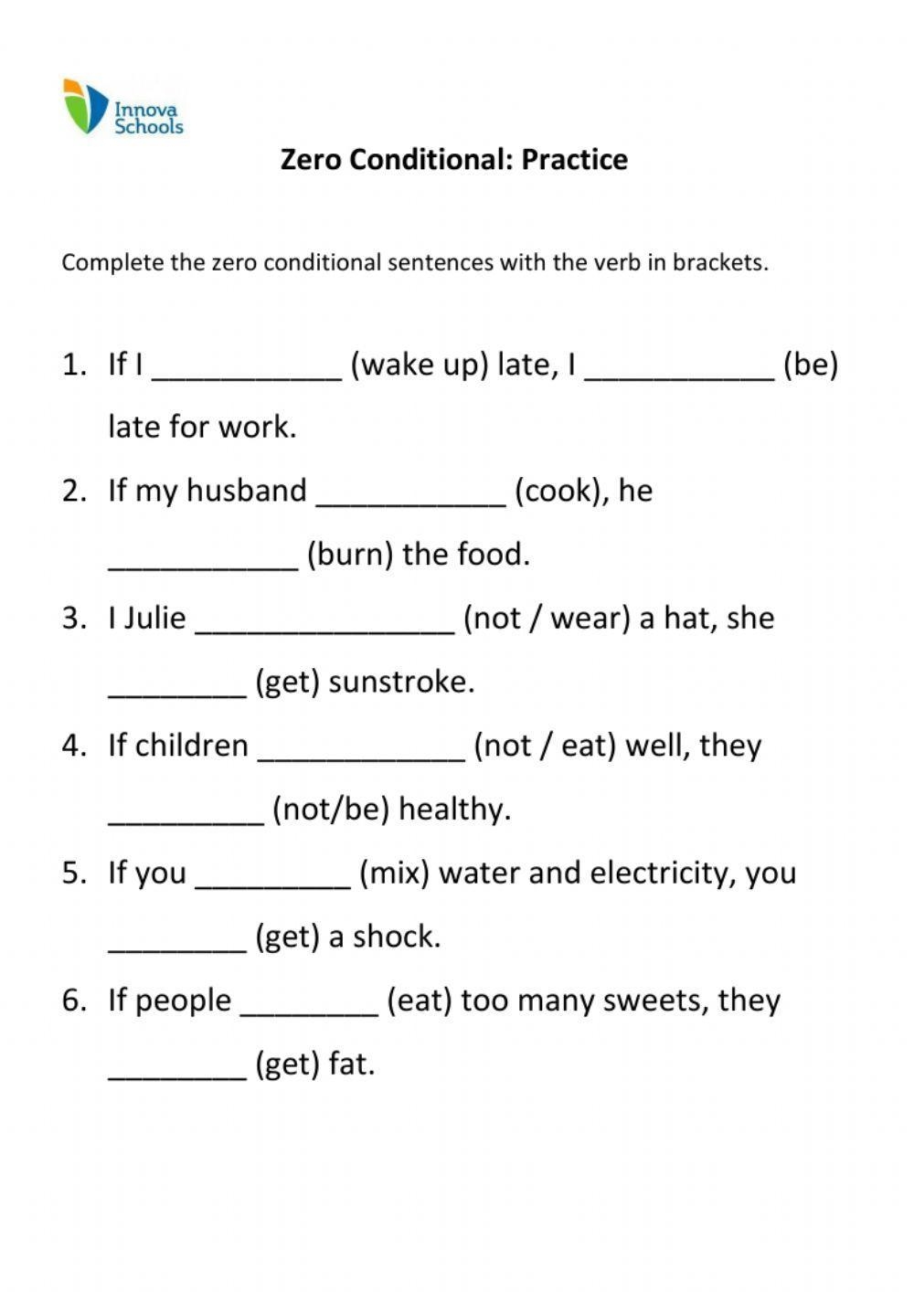 Zero Conditional Free Interactive Worksheets 509549 Zero Conditional Free Interactive Worksheets 509549